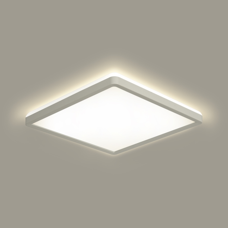 Brilagi - LED dimbaar licht met motion en dusk sensor ULTRA SLIM LED/18W/230V 30x30 cm + afstandsbediening