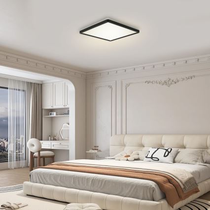 Brilagi - LED dimbaar licht met motion en dusk sensor ULTRA SLIM LED/18W/230V 30x30 cm + afstandsbediening