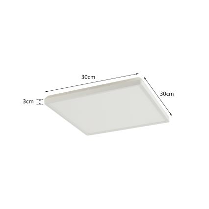 Brilagi - LED dimbaar licht met motion en dusk sensor ULTRA SLIM LED/18W/230V 30x30 cm + afstandsbediening