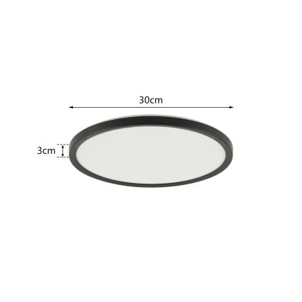Brilagi - LED dimbaar licht met sensor ULTRA SLIM LED/18W/230V diameter 30 cm + afstandsbediening