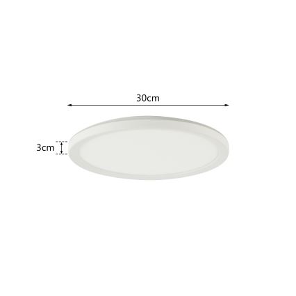 Brilagi - LED dimbaar licht met sensor ULTRA SLIM LED/18W/230V diameter 30 cm + afstandsbediening