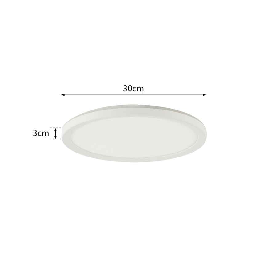 Brilagi - LED dimbaar licht met sensor ULTRA SLIM LED/18W/230V diameter 30 cm + afstandsbediening