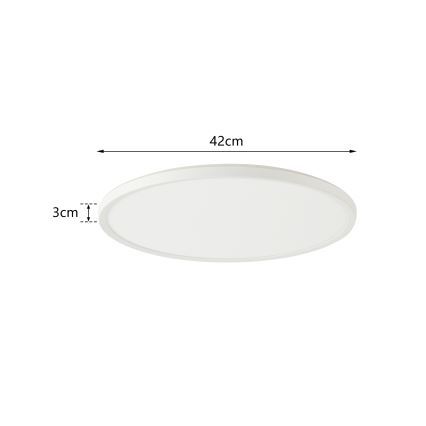 Brilagi - LED dimbaar licht met motion en dusk sensor ULTRA SLIM LED/24W/230V diameter 42 cm + afstandsbediening