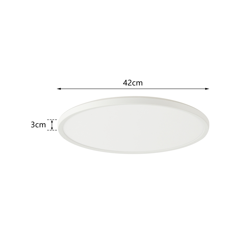 Brilagi - LED dimbaar licht met motion en dusk sensor ULTRA SLIM LED/24W/230V diameter 42 cm + afstandsbediening