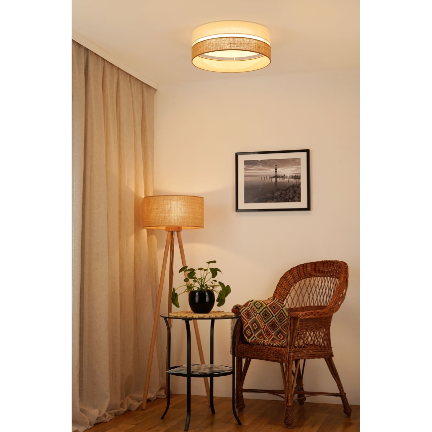 Brilagi - Dimbare LED Plafondlamp ROYAL YUTE LED/24W/230V diameter 45 cm 3000/4000/6500K beige/crème  + afstandsbediening