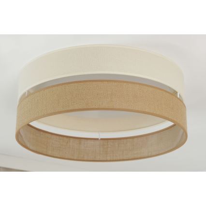 Brilagi - Dimbare LED Plafondlamp ROYAL YUTE LED/24W/230V diameter 45 cm 3000/4000/6500K beige/crème  + afstandsbediening