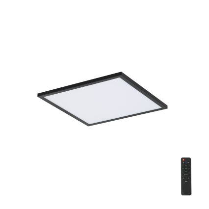 Brilagi - Dimbare LED plafondlamp SLIMFRAME LED/25W/230V 30x30 cm 3000-6000K zwart + afstandsbediening
