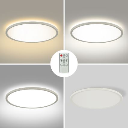 Brilagi - Dimbare LED plafondlamp ULTRA SLIM LED/24W/230V 2700-6500K diameter 42 cm wit + afstandsbediening
