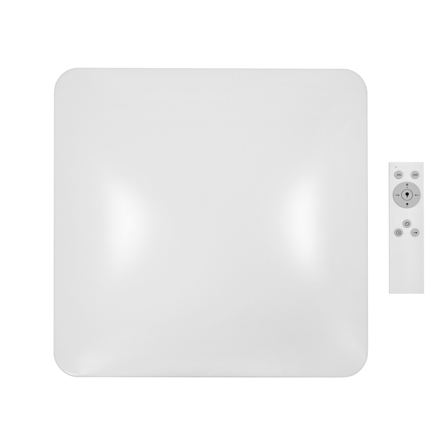 Brilagi - Dimbare LED plafondlamp VELVET SQUARE LED/24W/230V 3000/4000/6500K + afstandsbediening crème