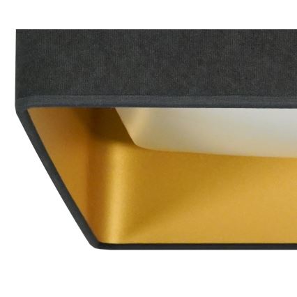 Brilagi - Dimbare LED plafondlamp VELVET SQUARE LED/24W/230V 3000/4000/6500K + afstandsbediening grijs