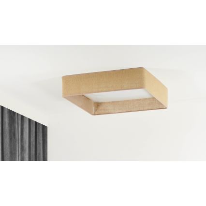 Brilagi - Dimbare LED plafondlamp VELVET SQUARE SMART LED/36W/230V 2700-6500K Wi-Fi Tuya + afstandsbediening bruin