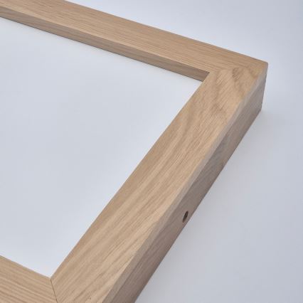 Brilagi - LED Dimbare badkamer plafondverlichting WOODY FRAME LED/24W/230V eiken 30x30 cm 3000-6000K IP44 + afstandsbediening