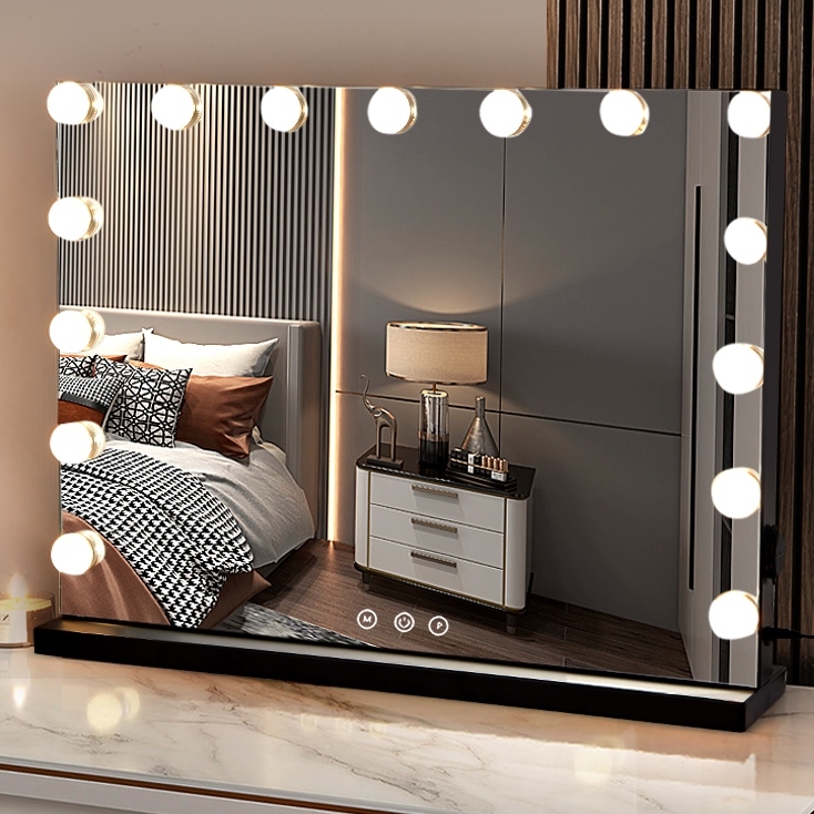 Brilagi - LED Dimbaar make-up spiegel HOLLYWOOD LED/15W/230V 3000/4000/6500K