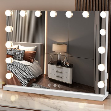 Brilagi - LED Dimbaar make-up spiegel HOLLYWOOD LED/15W/230V 3000/4000/6500K