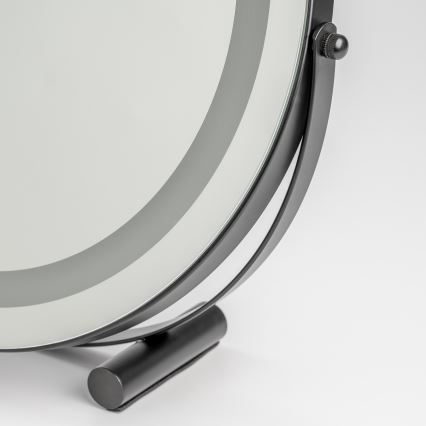 BRILAGI - LED Dimbare make-upspiegel CALIFORNIA LED/17W/230V 3000/4000/6500K Ø 42 cm zwart