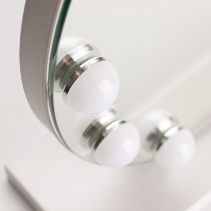 Brilagi - LED dimbare make-up spiegel HOLLYWOOD LED/12W/230V 3000/4000/6500K