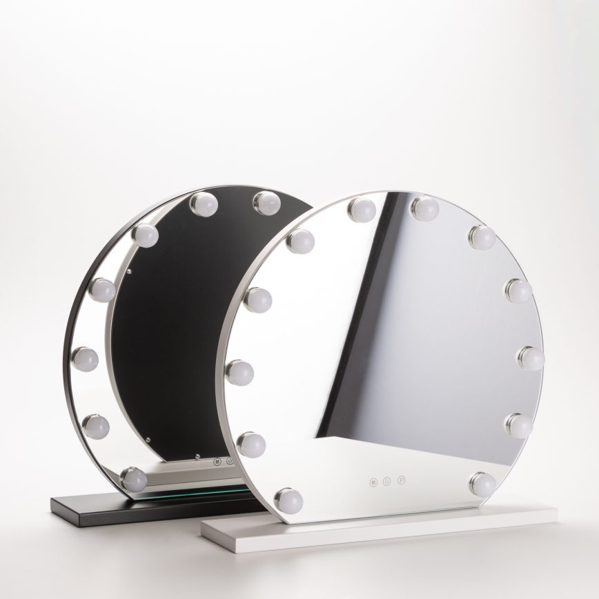 Brilagi - LED dimbare make-up spiegel HOLLYWOOD LED/12W/230V 3000/4000/6500K