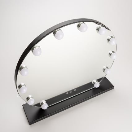 Brilagi - LED dimbare make-up spiegel HOLLYWOOD LED/12W/230V 3000/4000/6500K