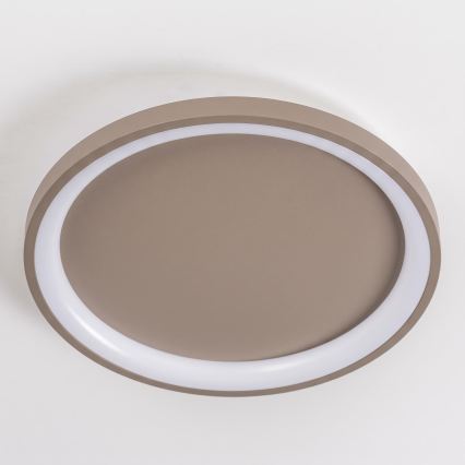 BRILAGI - LED dimbare plafondlamp FALCON SLIM LED/42W/230V 3000-6500K Ø 50 cm beige + afstandsbediening