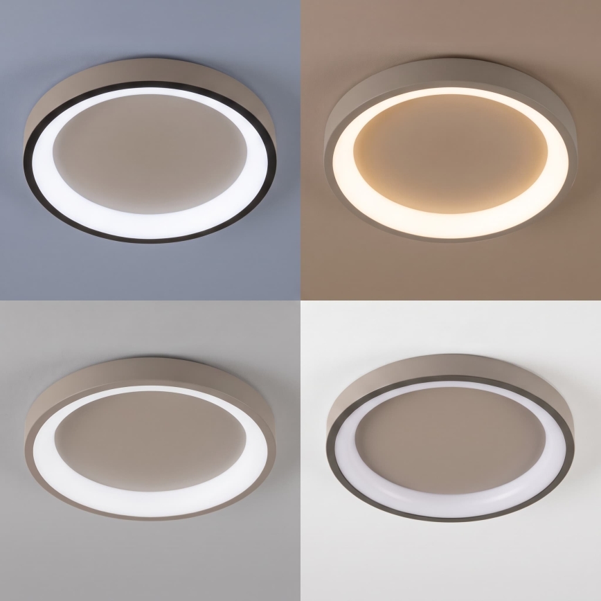 BRILAGI - LED dimbare plafondlamp FALCON SLIM LED/42W/230V 3000-6500K Ø 50 cm beige + afstandsbediening