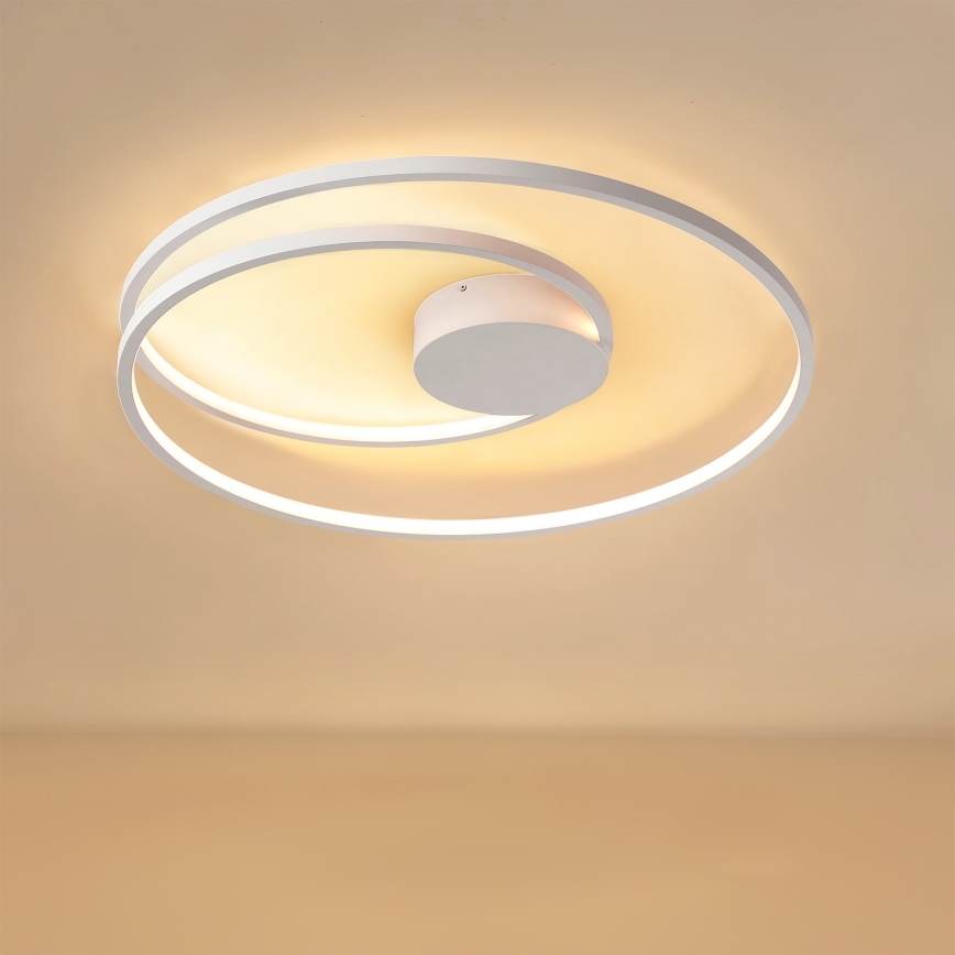 Brilagi - Dimbare LED-plafondlamp TWISTER LED/75W/230V 3000-6000K Ø 70 cm wit + afstandsbediening