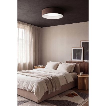 Brilagi - LED dimbare plafondlamp VELVET SMART VARI LED/36W/230V 3000-6500K Ø 55 cm bruin + afstandsbediening