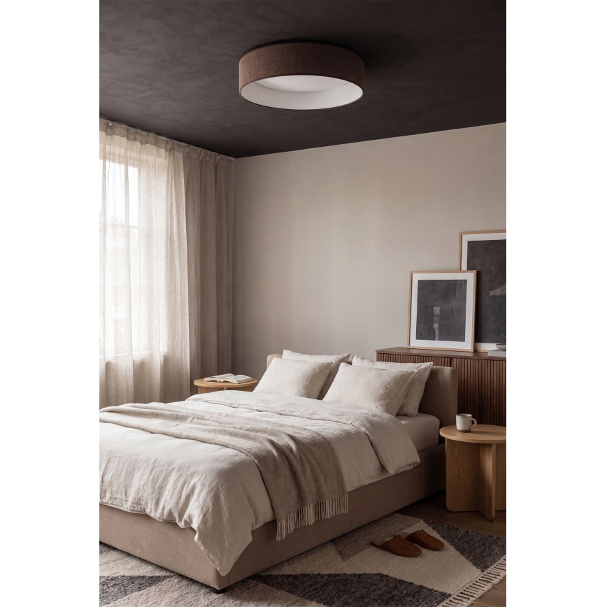 Brilagi - LED dimbare plafondlamp VELVET SMART VARI LED/36W/230V 3000-6500K Ø 55 cm bruin + afstandsbediening