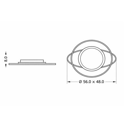 Brilagi - LED-dimbare kinderplafondlamp ASTRO LED/68W/230V 3000-6000K + afstandsbediening