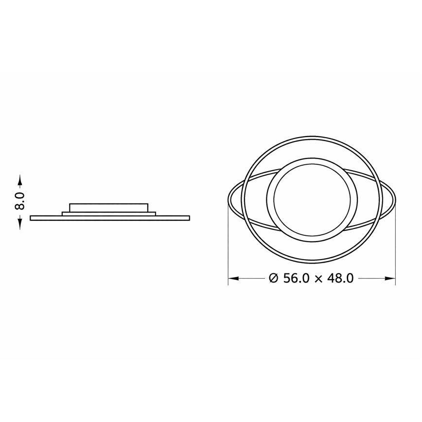 Brilagi - LED-dimbare kinderplafondlamp ASTRO LED/68W/230V 3000-6000K + afstandsbediening
