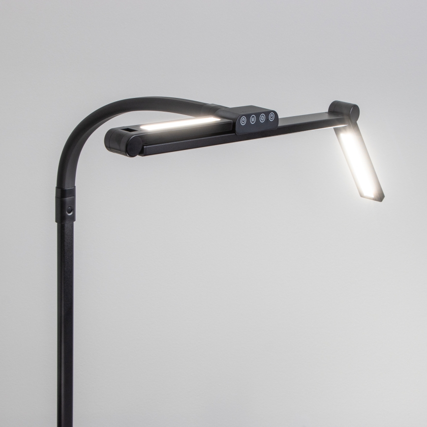 Brilagi - Dimbare aanraak-bureaulamp met klem VARIO LED/24W/230V 3000-6500K CRI 92 zwart