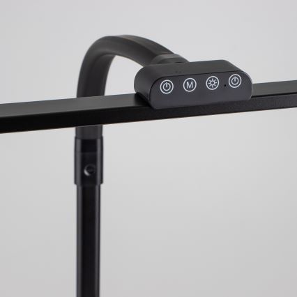 Brilagi - Dimbare aanraak-bureaulamp met klem VARIO LED/24W/230V 3000-6500K CRI 92 zwart