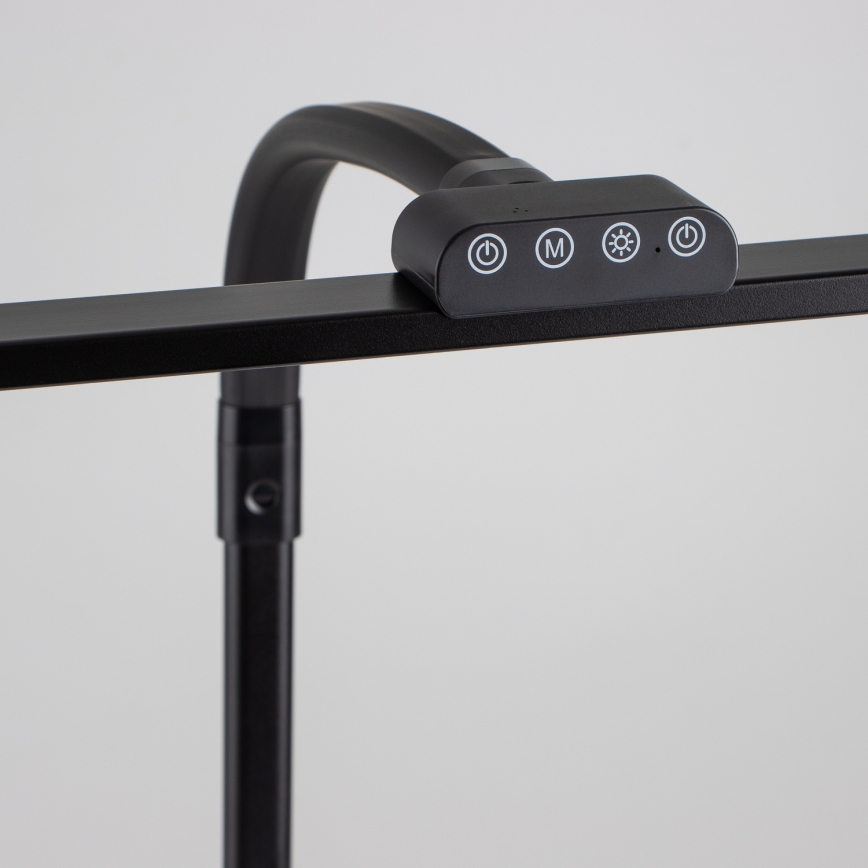 Brilagi - Dimbare aanraak-bureaulamp met klem VARIO LED/24W/230V 3000-6500K CRI 92 zwart