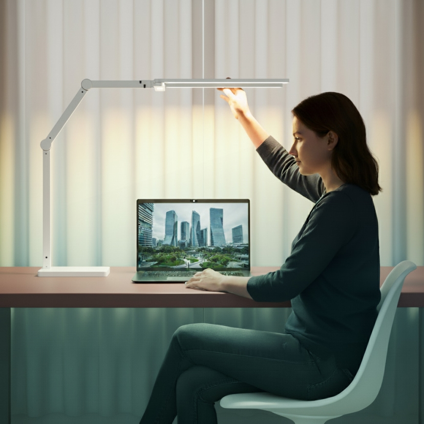 Brilagi - LED-dimbare tafellamp VARIO met aanraakbediening LED/24W/230V 3000-6500K CRI 92 wit