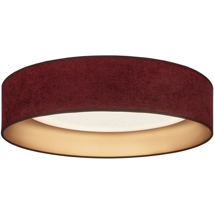 Brilagi - LED-dimbare plafondlamp VELVET SMARTIX STARS LED/36W/230V 3000-6000K Ø 55 cm bordeaux/goud Wi-Fi Tuya Beacon + afstandsbediening