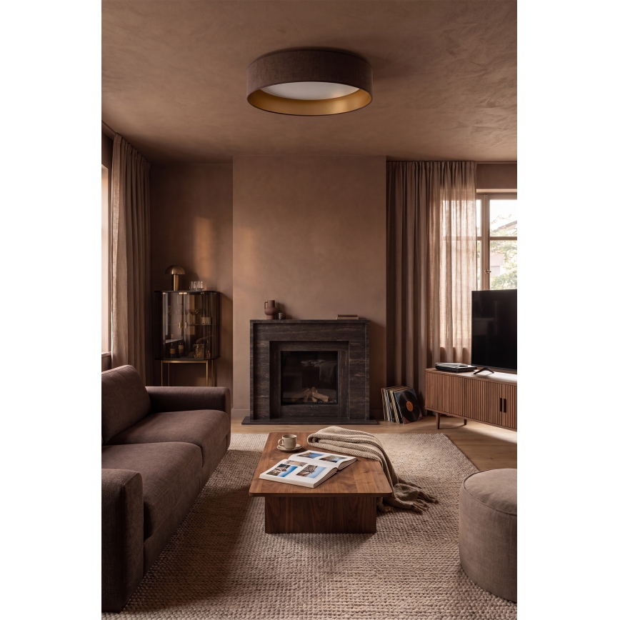 Brilagi - LED dimbare plafondlamp VELVET SMARTIX STARS LED/36W/230V 3000-6000K Ø 55 cm bruin/goud Wi-Fi Tuya Beacon + afstandsbediening