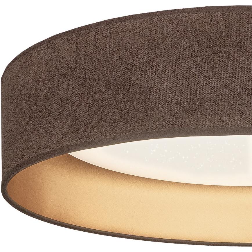 Brilagi - LED dimbare plafondlamp VELVET SMARTIX STARS LED/36W/230V 3000-6000K Ø 55 cm bruin/goud Wi-Fi Tuya Beacon + afstandsbediening
