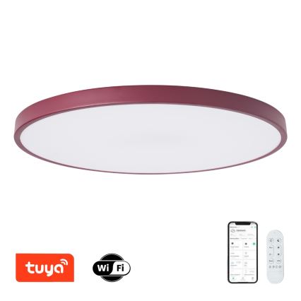 Brilagi - Dimbaar LED-armatuur POOL SMART LED/128W/230V Ø 100 cm Wi‑Fi Tuya + afstandsbediening, bordeaux