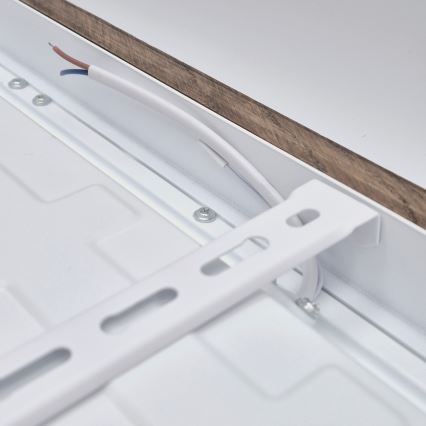 BRILAGI - LED-dimbare badkamerplafondlamp WOODY FRAME LED/50W/230V eiken/walnoot 60x60 cm 3000-6000K IP44 + afstandsbediening
