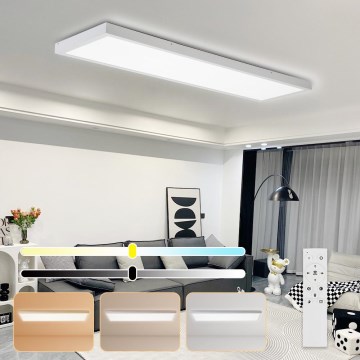 Brilagi - LED dimbare badkamer plafondlamp FRAME SMART LED/50W/230V 30x120 cm 3000-6000K IP44 wit + afstandsbediening