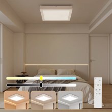 Brilagi - LED Dimbare badkamer plafondverlichting FRAME SMART LED/24W/230V 3000-6000K IP44 wit + afstandsbediening
