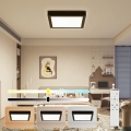 Brilagi - LED Dimbare badkamer plafondverlichting FRAME SMART LED/24W/230V 3000-6000K IP44 zwart + afstandsbediening