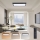 Brilagi - LED Dimbare badkamer plafondverlichting FRAME SMART LED/30W/230V 30x60 cm 3000-6000K  IP44 zwart  + afstandsbediening