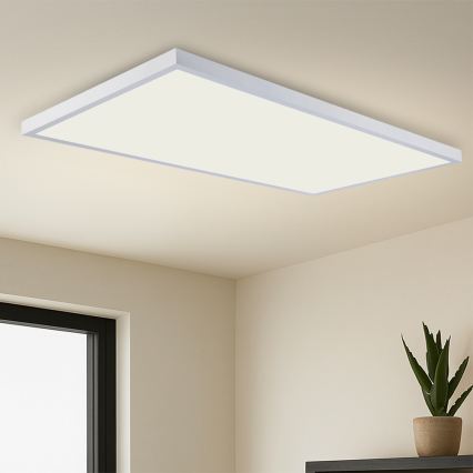 Brilagi - LED-dimbare plafondlamp voor badkamer FRAME SMART LED/96W/230V 120x60 cm 3000-6000K IP44 wit + afstandsbediening