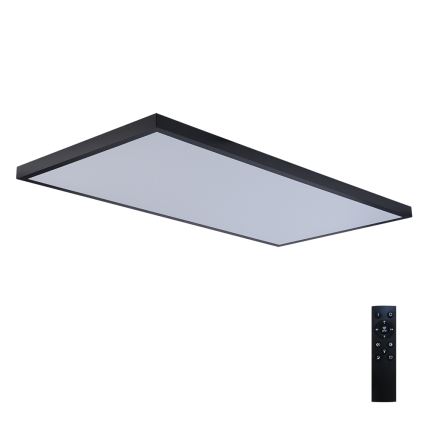 Brilagi - Dimbare LED-badkamerplafondlamp FRAME SMART LED/96W/230V 120x60 cm 3000-6000K IP44 zwart + afstandsbediening