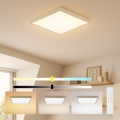 Brilagi - LED-dimbare badkamerplafondlamp FRAME SMART LED/50W/230V 60x60 cm 3000-6000K IP44 beige + afstandsbediening