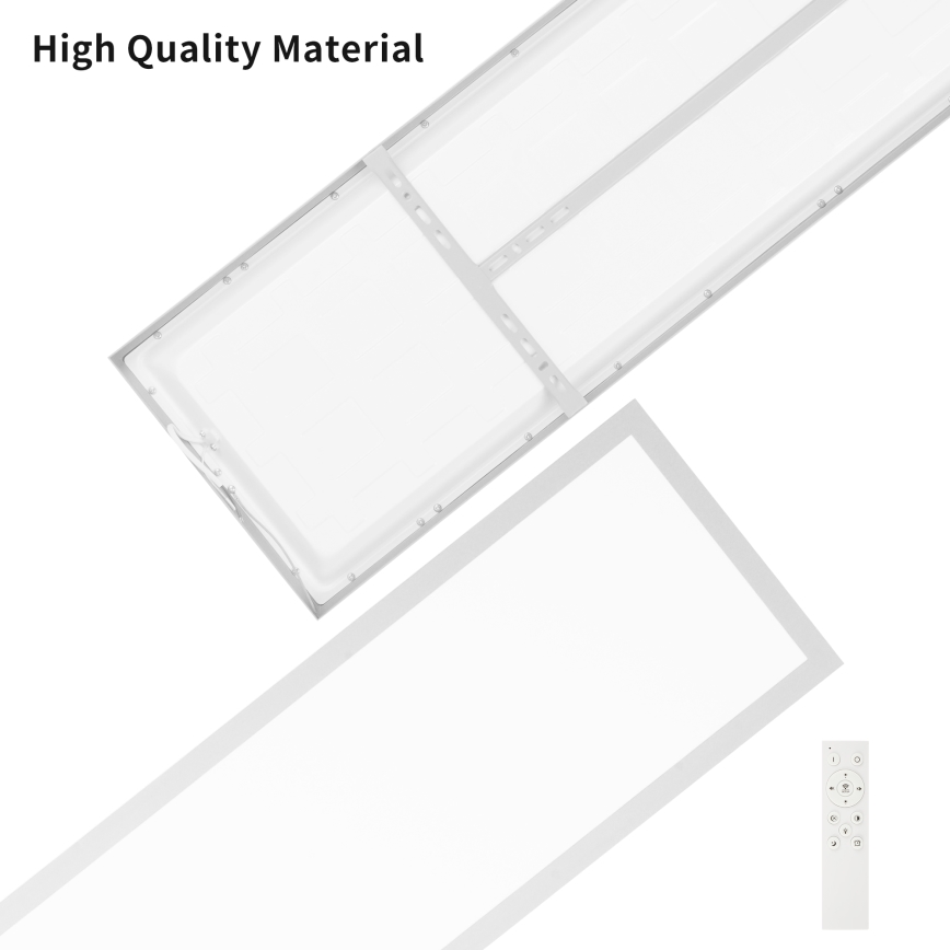 Brilagi - LED Dimbare badkamer plafondverlichting FRAME SMART LED/50W/230V 120x30 cm 3000-6000K IP44 zilver + afstandsbediening