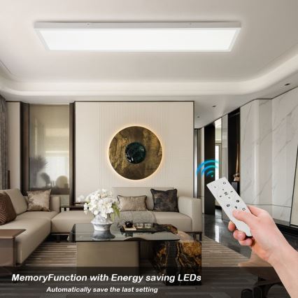 Brilagi - LED Dimbare badkamer plafondverlichting FRAME SMART LED/50W/230V 30x120 cm 3000-6000K IP44 wit + afstandsbediening