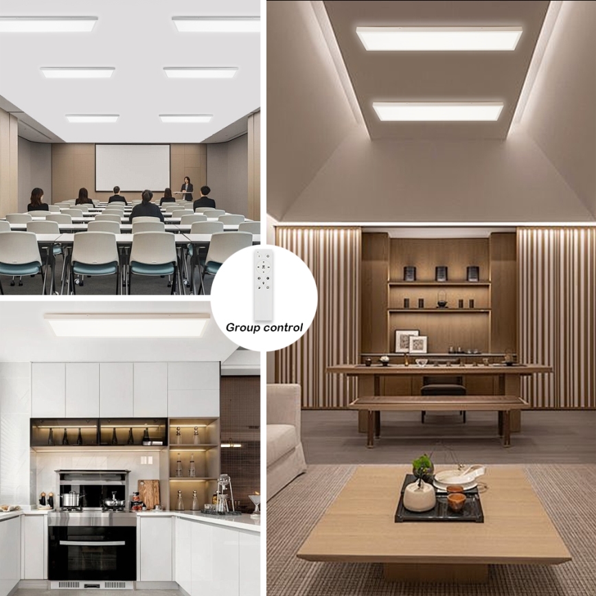Brilagi - LED Dimbare badkamer plafondverlichting FRAME SMART LED/50W/230V 30x120 cm 3000-6000K IP44 wit + afstandsbediening