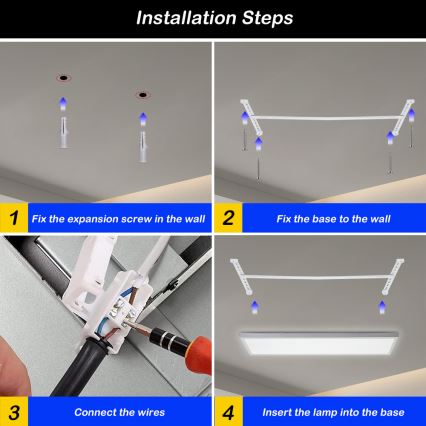 Brilagi - LED Dimbare badkamer plafondverlichting FRAME SMART LED/50W/230V 30x120 cm 3000-6000K IP44 wit + afstandsbediening
