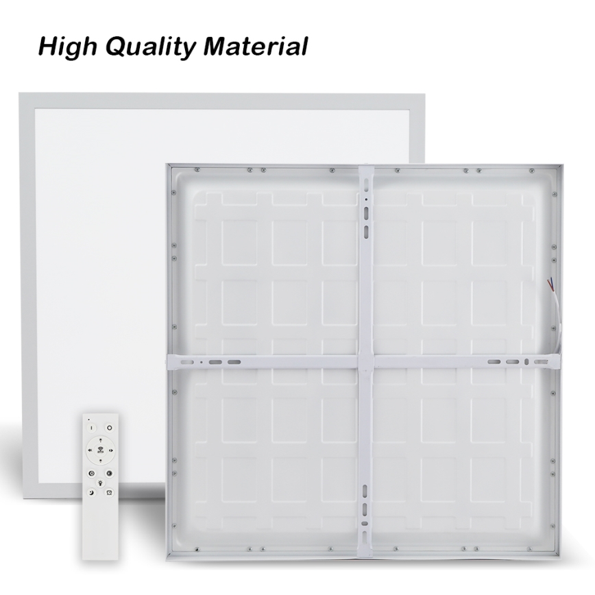 Brilagi - LED Dimbare badkamer plafondverlichting FRAME SMART LED/50W/230V 60x60 cm 3000-6000K IP44 wit + afstandsbediening